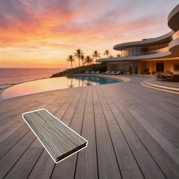 Solid Co-extruded Outdoor Decking With ASA Layer price
