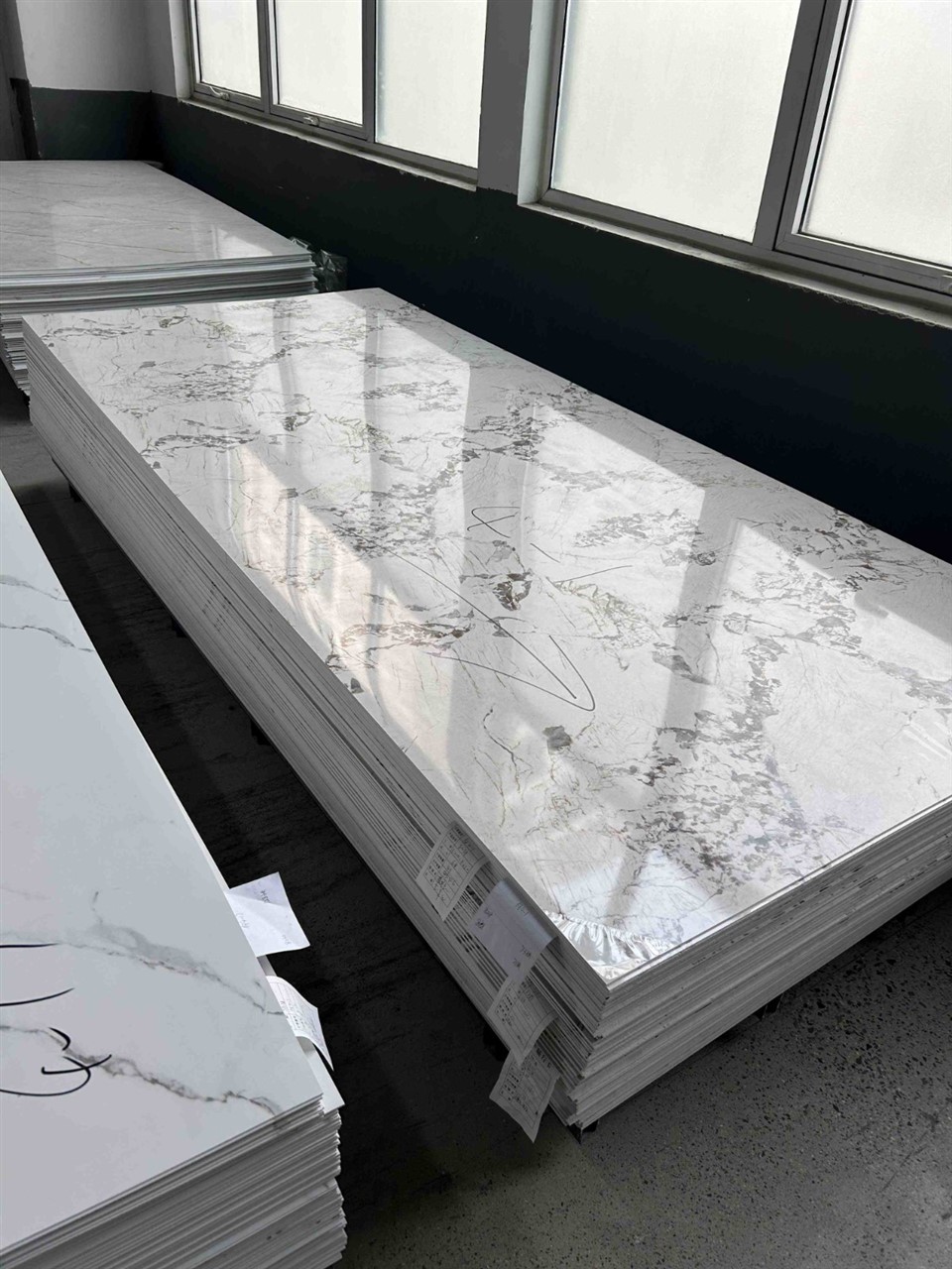 UV PVC Marble Sheet – Glossy Interior Wall Panel factory